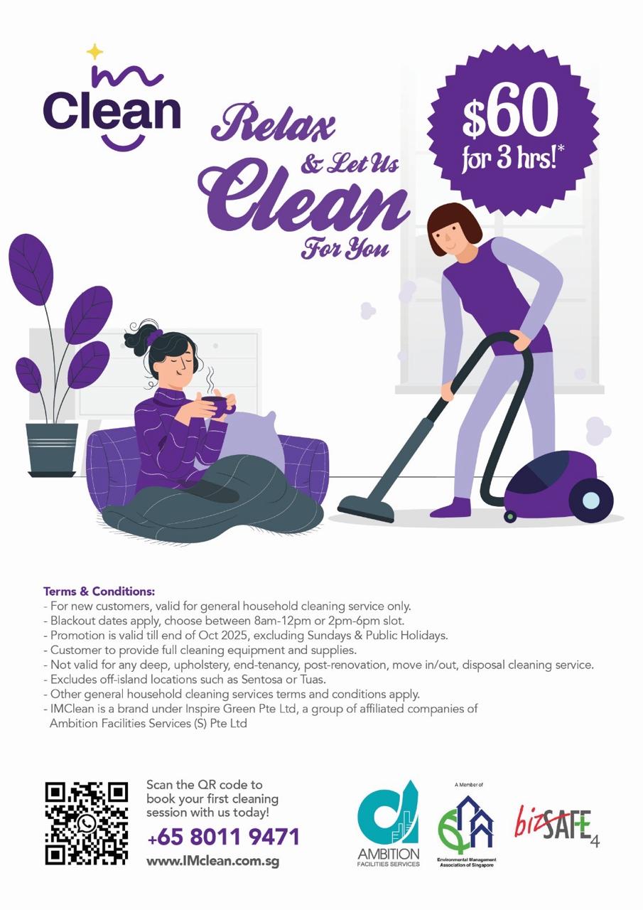 Special Offer of Cleaning Services Singapore